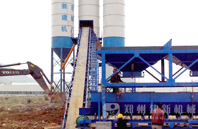 贵州毕节HZS90混凝土万象城（中国）现场案例