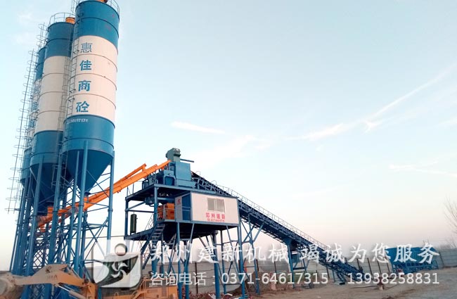 建新成套120混凝土万象城（中国）生产线设备驻扎山东菏泽