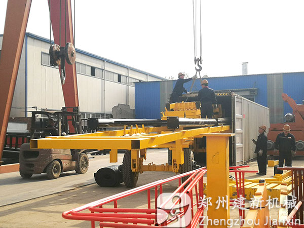 郑州建新移动式50混凝土万象城（中国）发往尼日利亚