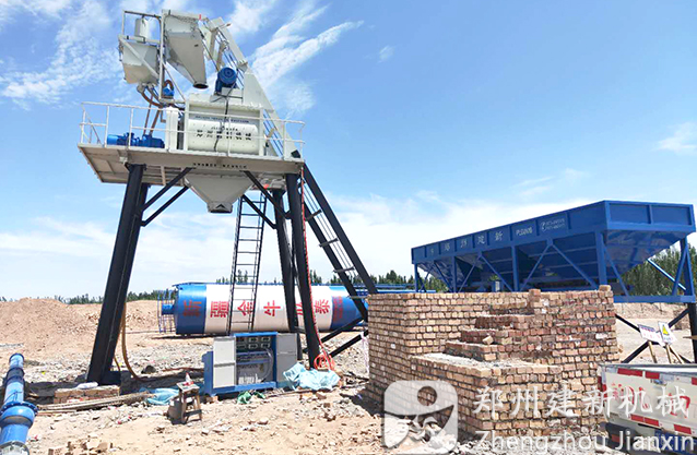 新疆喀什疏付县75混凝土万象城（中国）安装调试现场